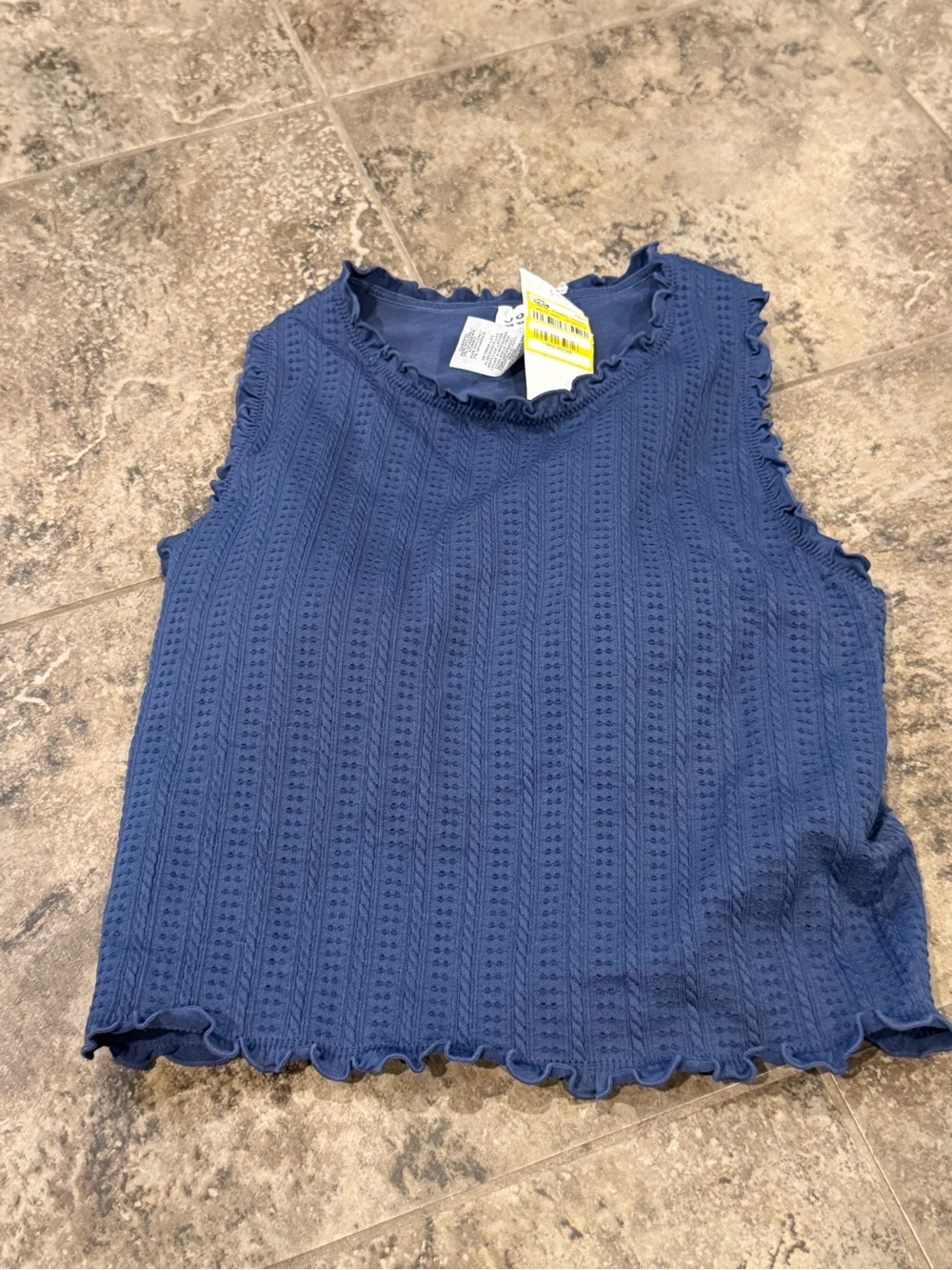 🤍Sleeveless textured JoyLab Knit Tank Top - Navy